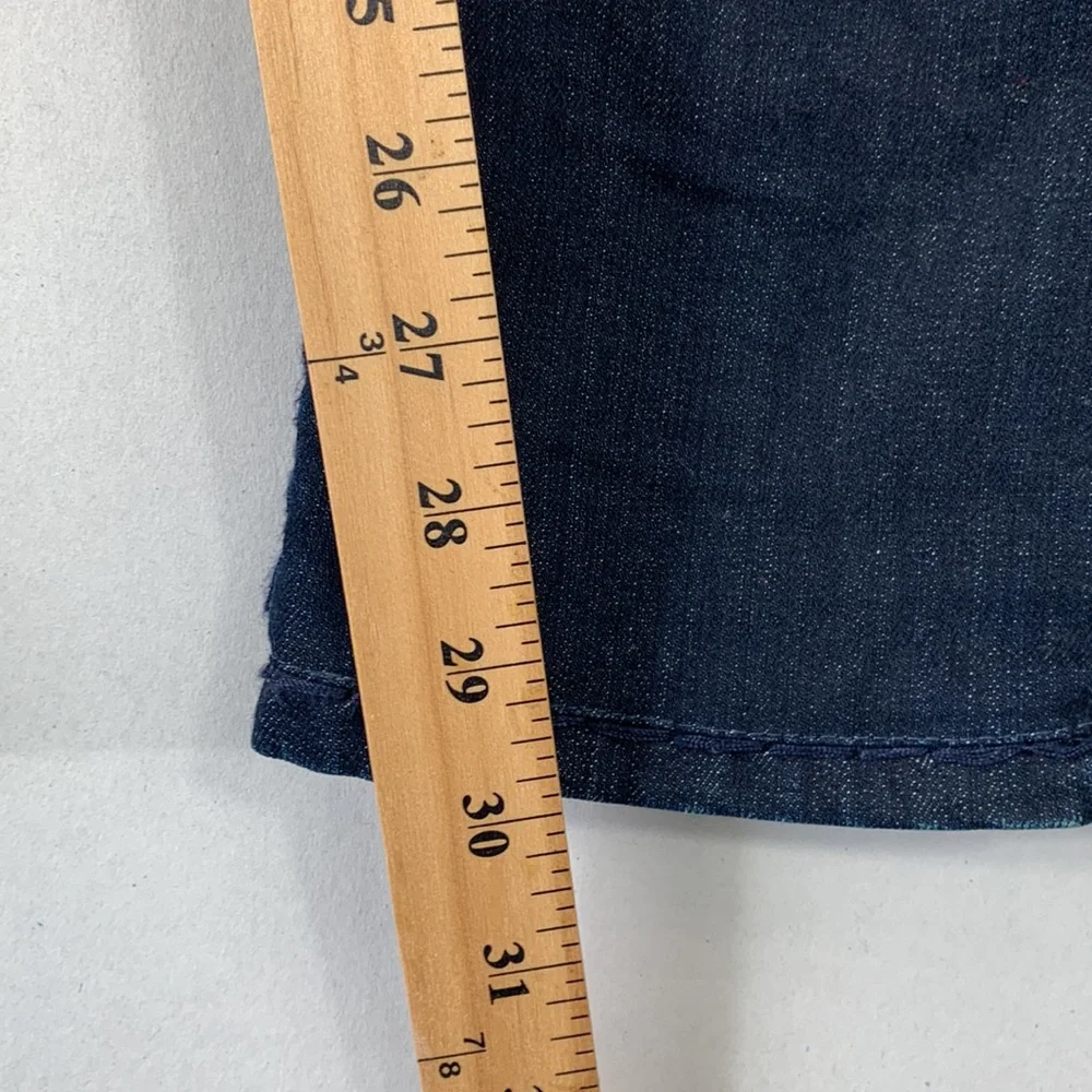 True Religion Ricky Relaxed Straight‎ Jeans Women’s Blue Dark Wash Denim Size 28 - Picture 8 of 16